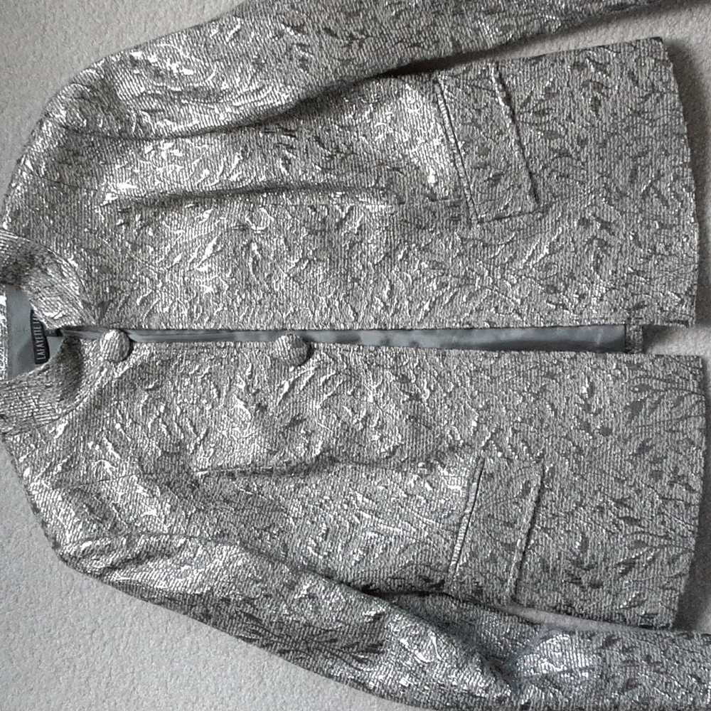 Lafayette 148 New York silver dress jacket